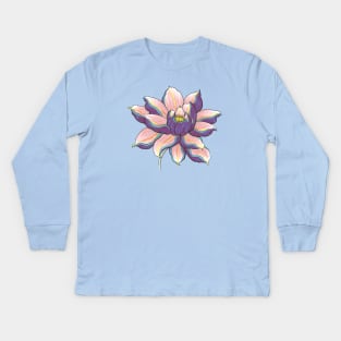 Violet Lotus Kids Long Sleeve T-Shirt